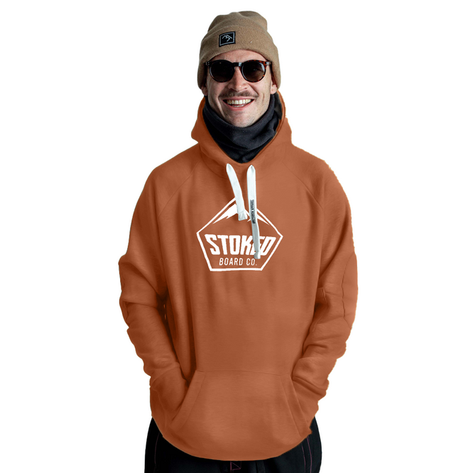 Shred Snowboard Hoodie Brown