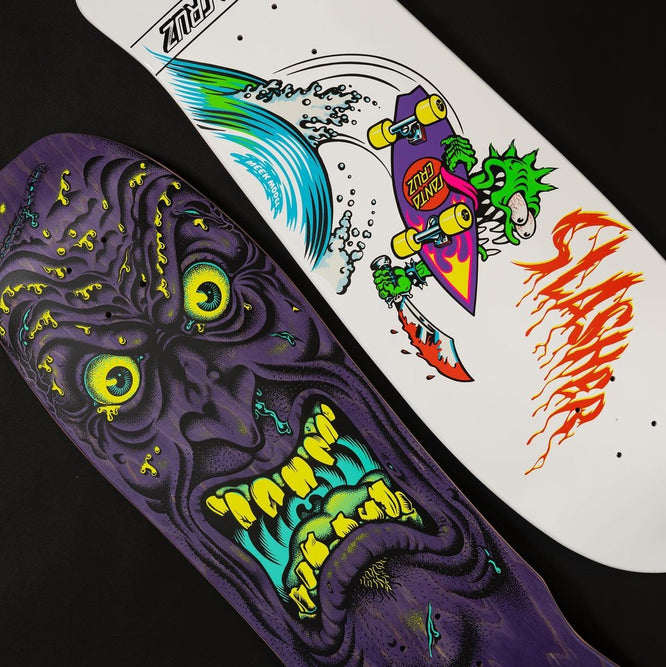 Meek OG Slasher Reissue 10.1" White Skateboard Deck