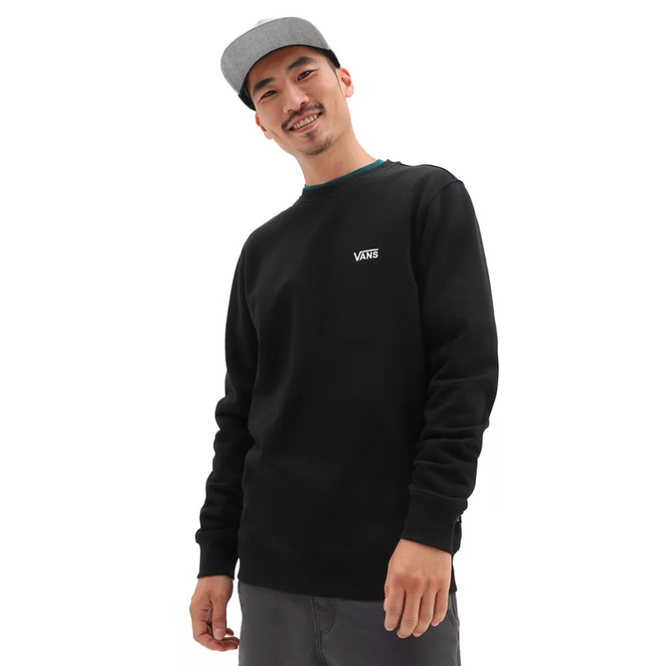 Core Basic Crew Fleece Sweatshirt Black