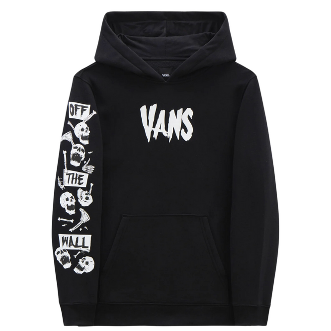 Kids Skeleton Pullover Hoodie Black