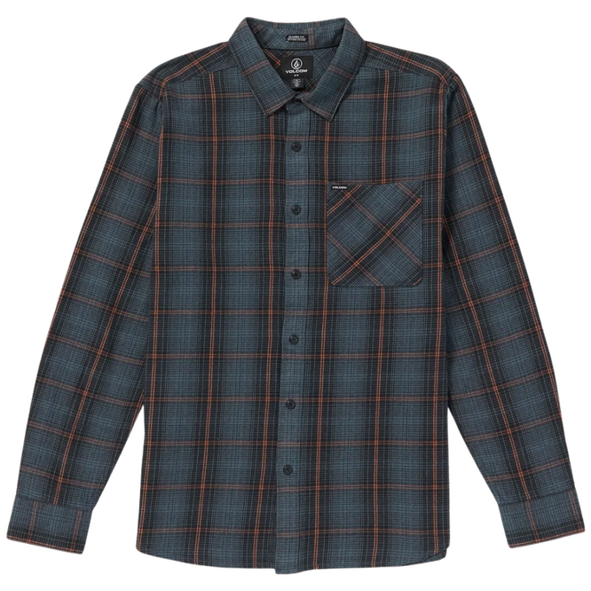 Heavy Twills Flannel Longsleeve Shirt Dark Slate