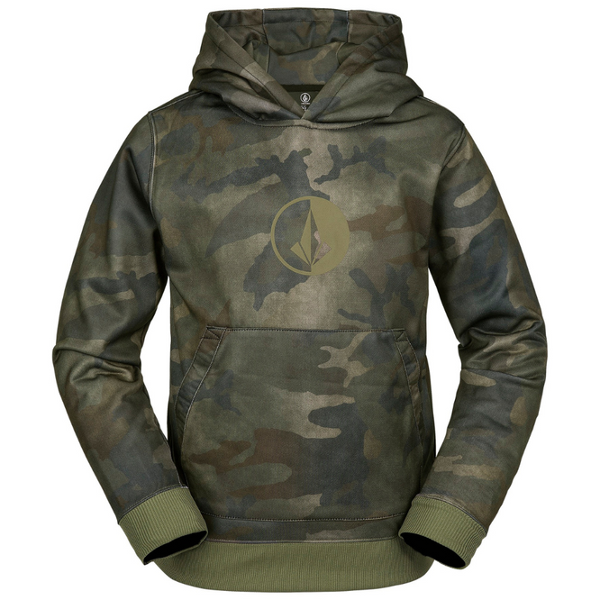 Kids Riding Fleece Hoodie Cloudwash Camo