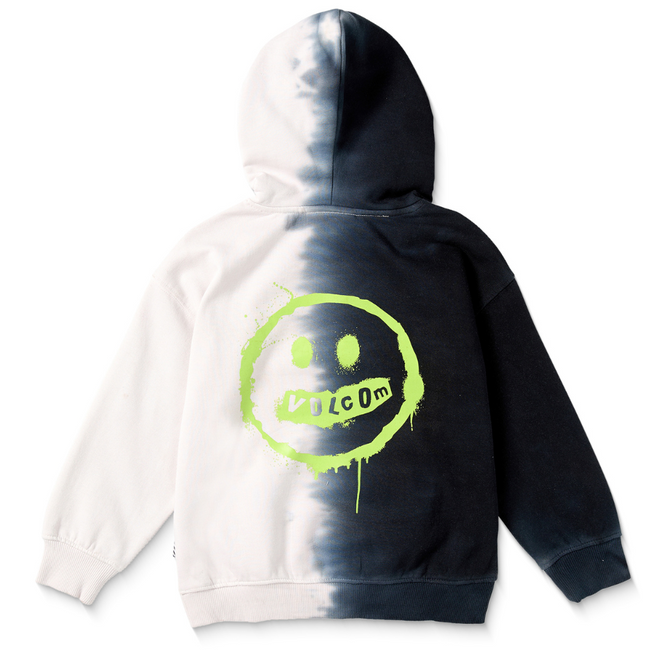 Kids Graffiti Smile Hoodie Black/ White