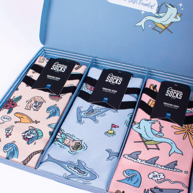Surfer Socks Gift Box