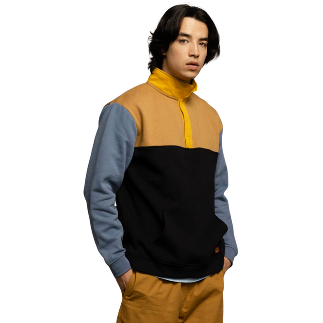 Classic Dot Label Quarter Sweatshirt Black/Multi