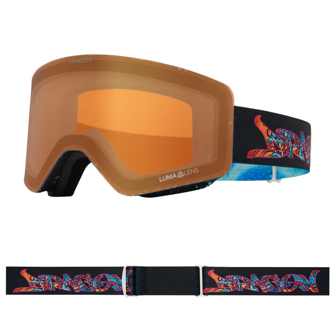 DR R1 OTG Rattlecan /LumaLens Purple Ionized +LumaLens Amber Snowboard Goggles