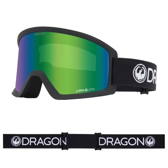 DX3 L OTG Black LumaLens Green Ionized Snowboard Goggles