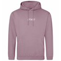 Lightweight Script Hoodie Dusty Green