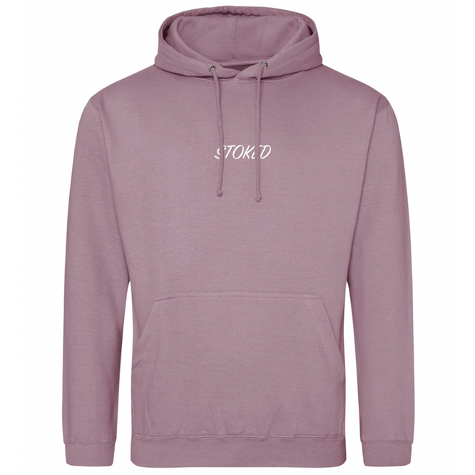 Lightweight Script Hoodie Dusty Purple