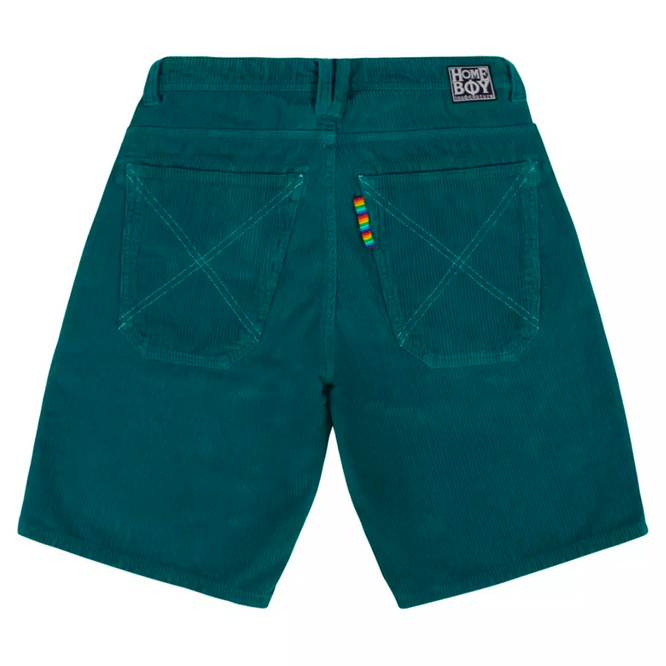 X-Tra Baggy Cord Shorts Petrol