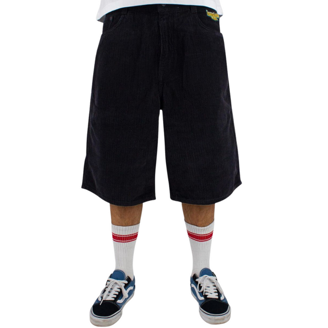 X-Tra Monster Gothic Cord Shorts Black