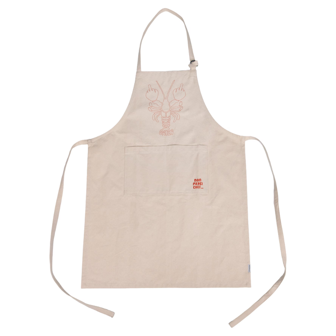 Non Merci Chef Apron Undyed