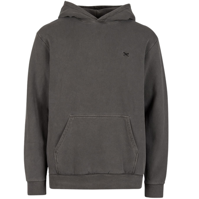Vintage Dye Hoodie Off Black