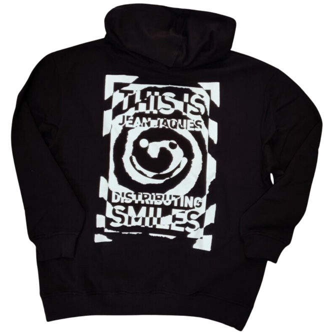 Spiral Smile Hoodie Black