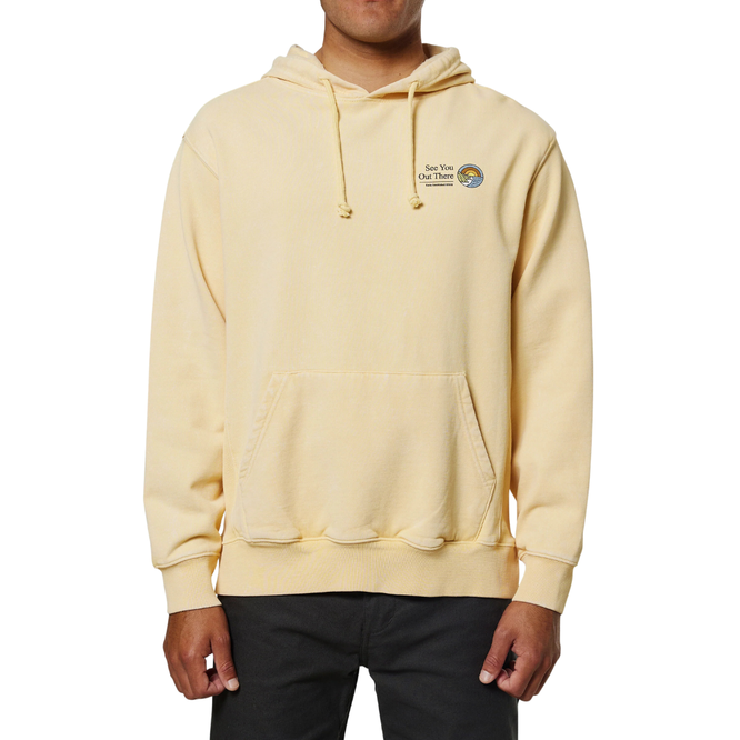 Coastal Hoodie Sun Yellow Sand Wash