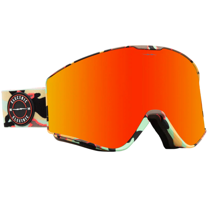 Kleveland II Future Camo + Auburn Red Lens Snowboard Goggles