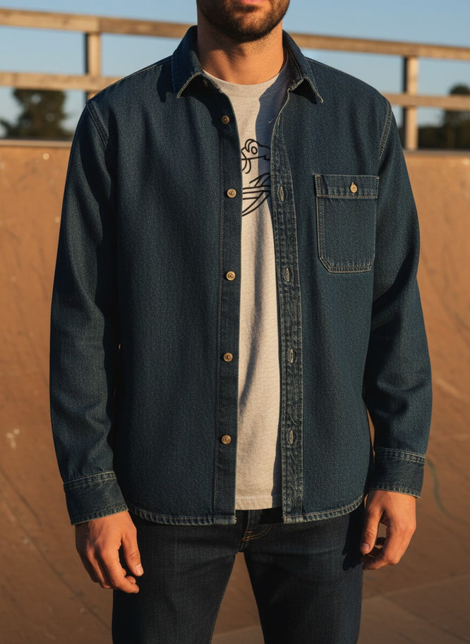 Martinez Denim Overshirt Vintage Indigo