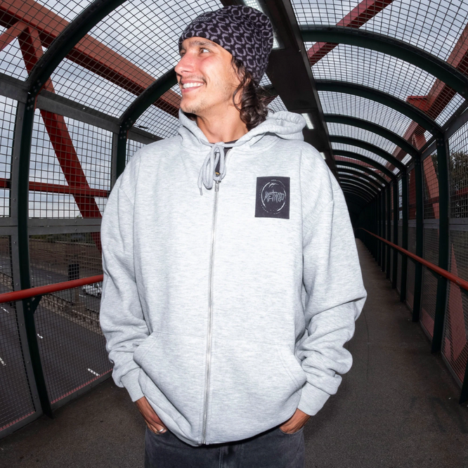 Vortex Zip Hoodie Heather Grey