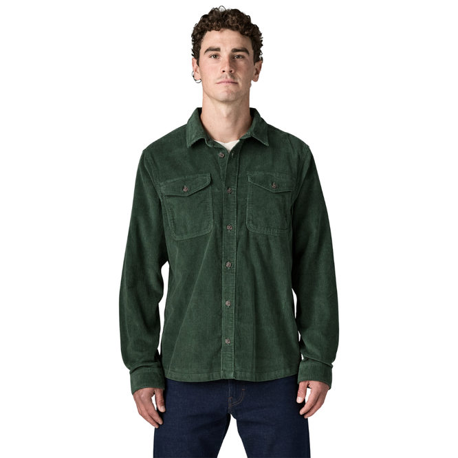 Corduroy Longsleeve Shirt Canopy Green