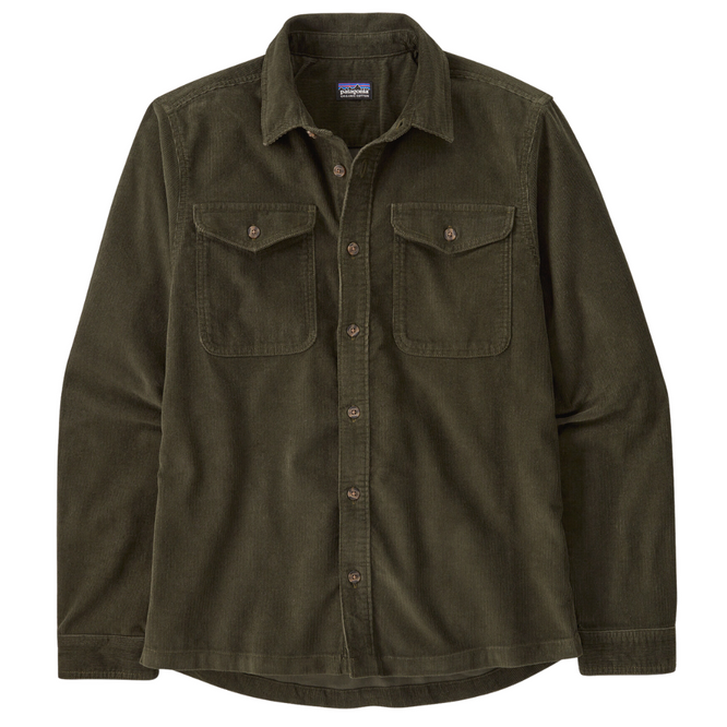 Corduroy Shirt Pine Needle Green
