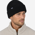 Fishermans Rolled Beanie Black