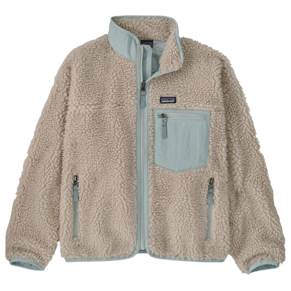 Kids Retro-X Jacket Natural White/ Virtually Blue