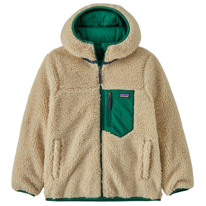 Kids Reversible Ready Freddy Hoodie Jacket Conifer Green