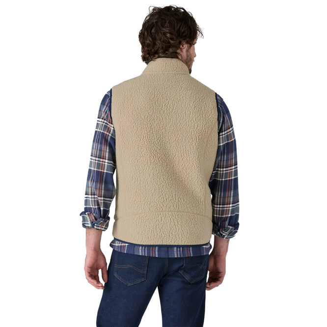 Retro Pile Fleece Vest Khaki