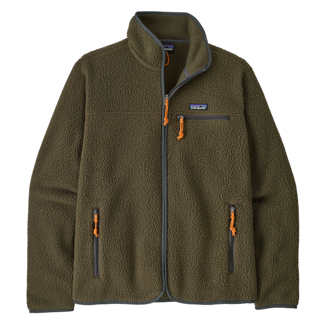 Retro Pile Fleece Jacket Basin Green