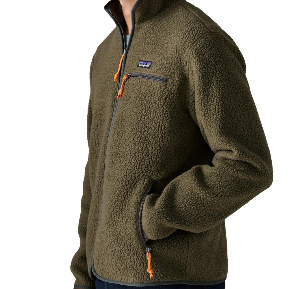Retro Pile Fleece Jacket Basin Green