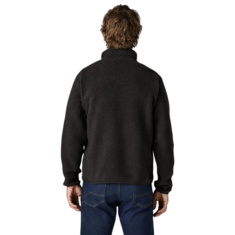 Retro Pile Jacket Black