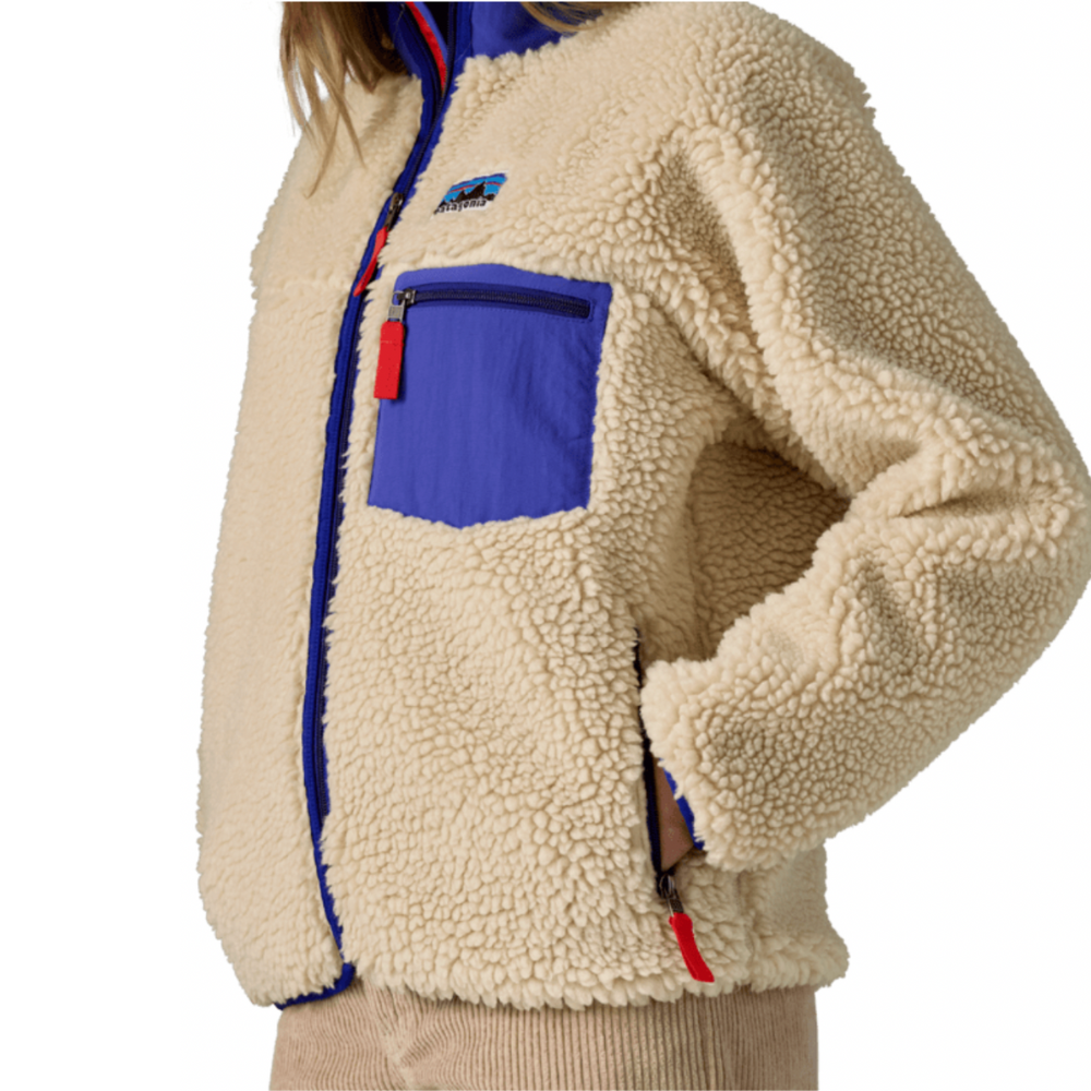 Womens Classic Retro Jacket/Fleece Dark Natural