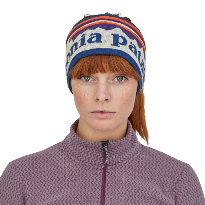 Womens Powder Town Headband Fitz Roy Sunrise Knit: Birch White