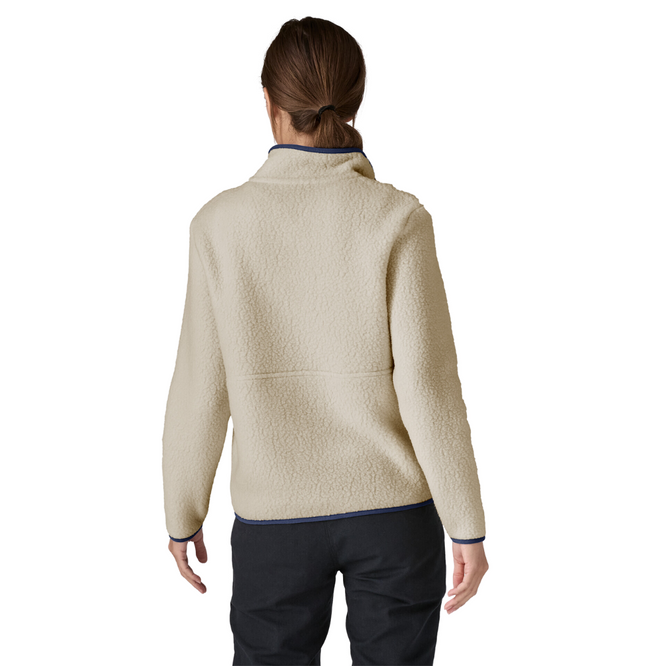 Womens Retro Pile Fleece Marsupial Natural