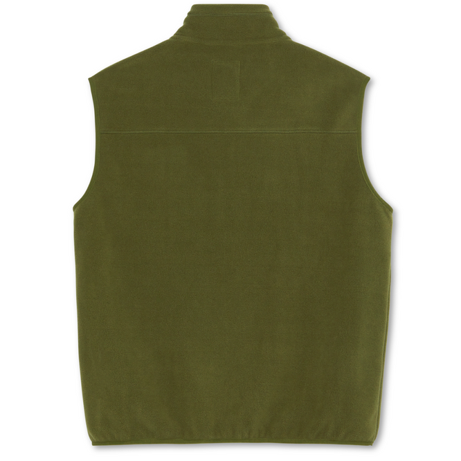 Basic Fleece Vest Army Green