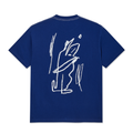 Contrast Doodle T-Shirt white/Ultramarine
