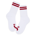 Happy Sad Rib Socks White/Green