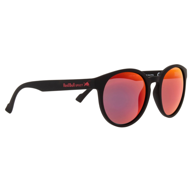 Lace 004P Sunglasses Black/Smoke Red Mirror