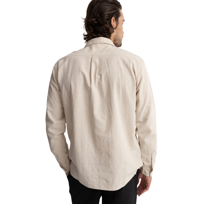 Classic Linen Longsleeve Shirt Sand