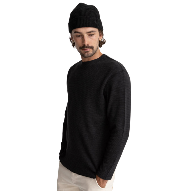 Classic Waffle Knit Vintage Black