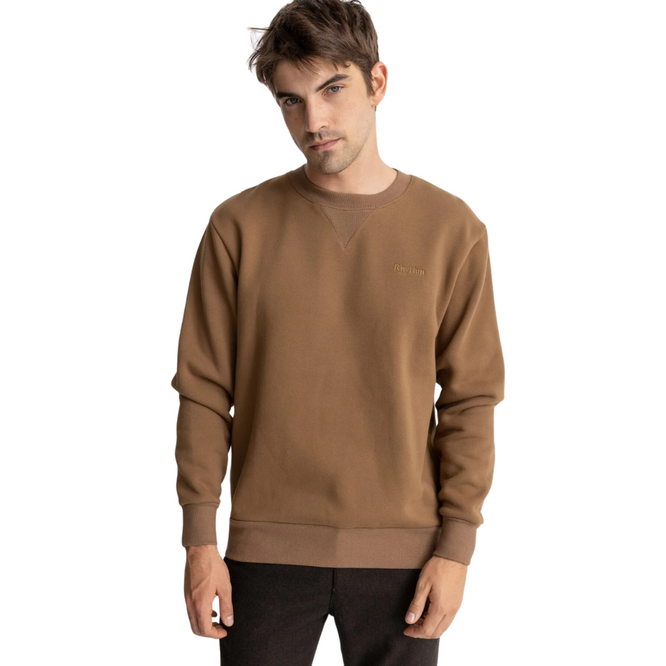 Heavyweight Fleece Crew Tobacco