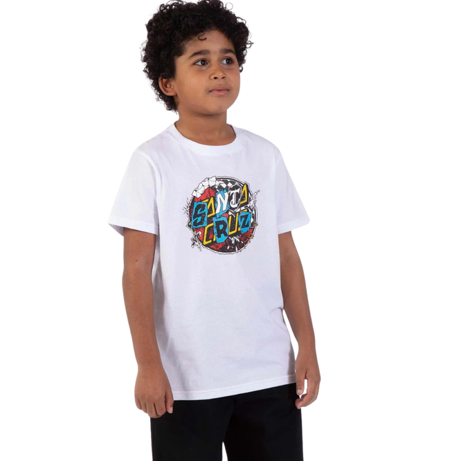 Kids Pay Off Dot Front T-Shirt White