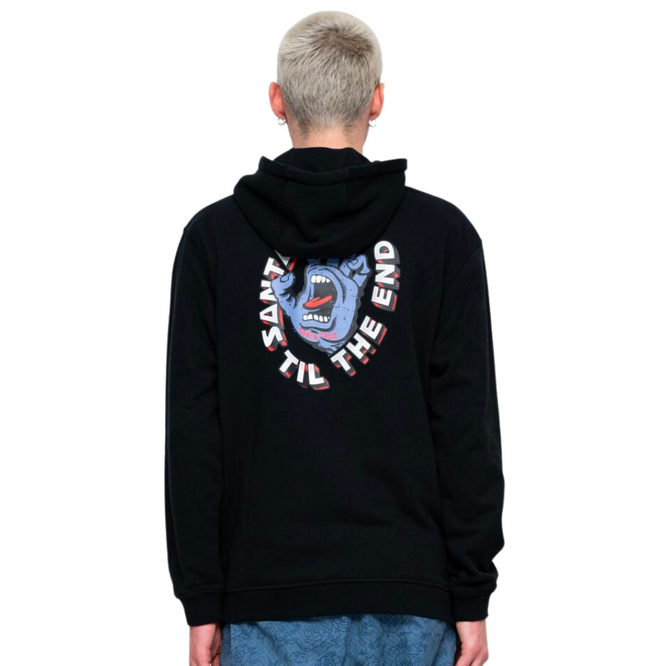 Til The End Hand Hoodie Black