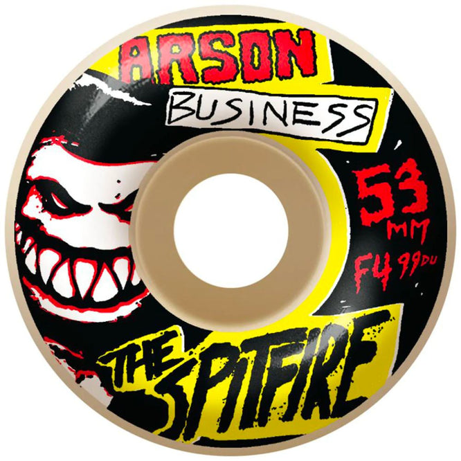 Spitfire F4 Arson Business 53mm 99a Skateboard Wheels