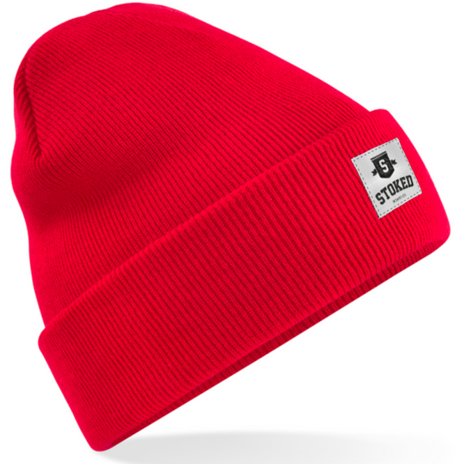 Kids Original Cuffed Shield Beanie Classic Red