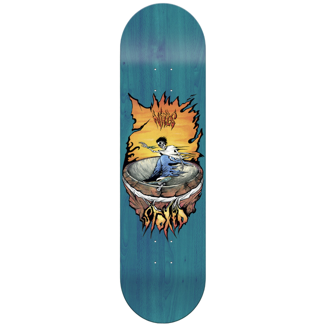 Niels Fire Bowl Blue Skateboard Deck
