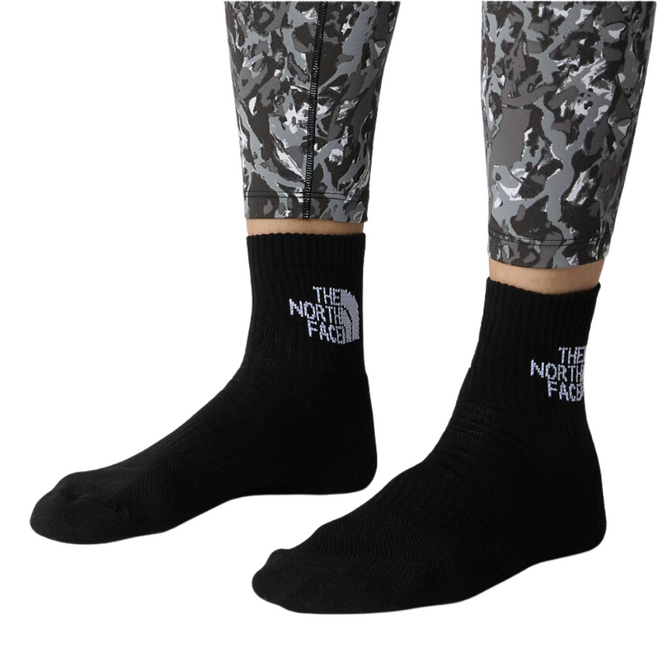 Multi Sport Cush Quarter Sock 3P TNF Black