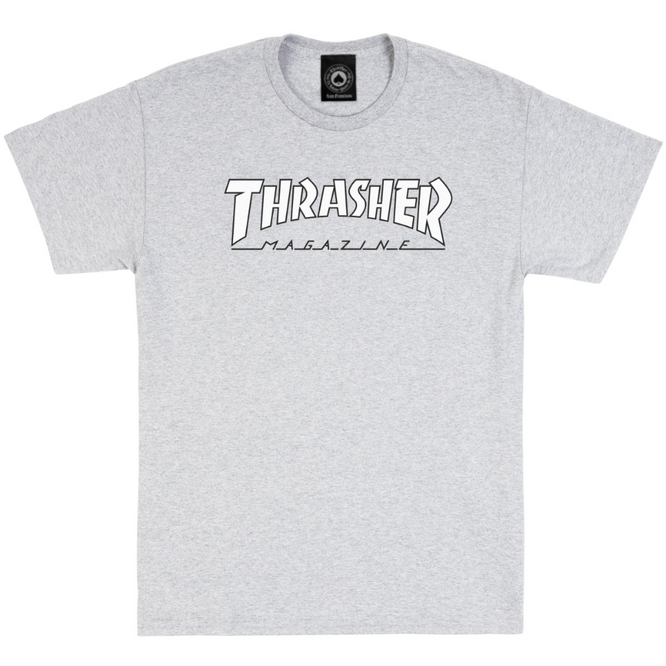 Outlined T-shirt White/Grey