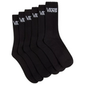 Classic Crew Socks Black 6-Pack