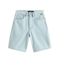 Kids Check-5 Baggy Denim Short Stonewash/Blue